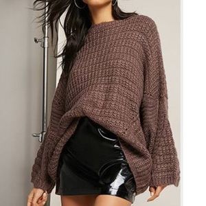 💁🏼‍♀️Chunky Knit Oversized Sweater in Plum